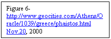 Text Box: Figure 6- http://www.geocities.com/Athens/Oracle/1039/greece/phaistos.html Nov.20, 2000